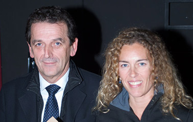 	
Marco Depaoli (pres.Consiglio Reg. T-A-A e consigliere provi.) e Tiziana Tomasini, 1^ classificata 2^ cat.