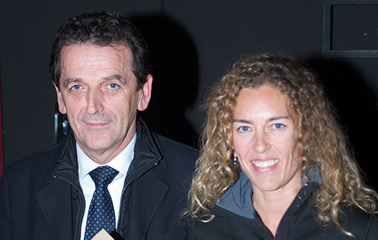 	
Marco Depaoli (pres.Consiglio Reg. T-A-A e consigliere provi.) e Tiziana Tomasini, 1^ classificata 2^ cat.